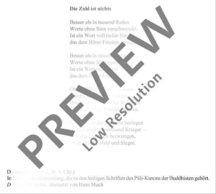 Die Zahl ist nichts Die Zahl ist nichts Mixed Choir scores gallery preview page 3
