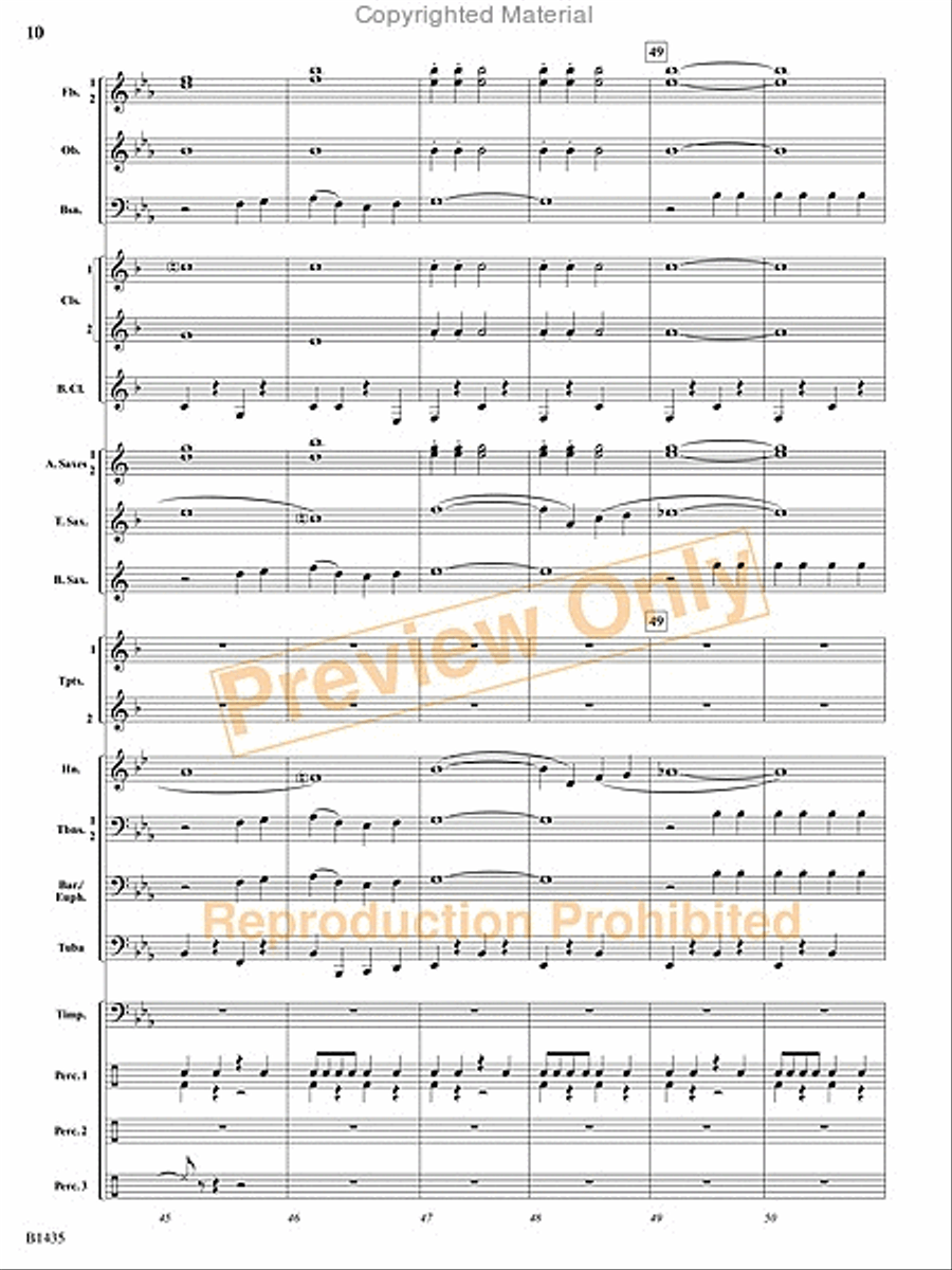 Grandma Got Run Over by a Reindeer Concert Band scores gallery preview page 9