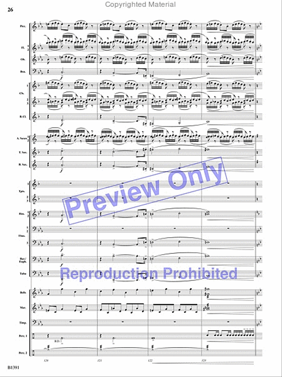 Sunburst Concert Band scores gallery preview page 59