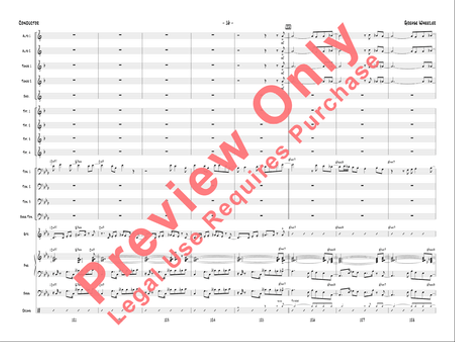 Grease Wheezer Jazz Ensemble scores gallery preview page 19