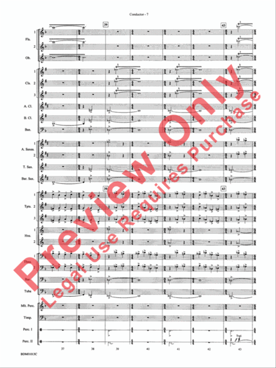 Finale from The Firebird Suite Concert Band scores gallery preview page 9