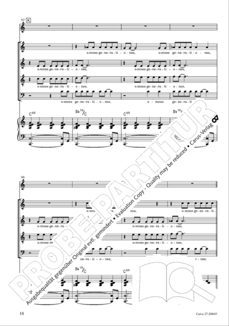 Magnificat 4-Part scores gallery preview page 19