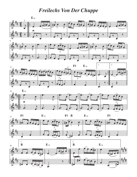 Klezmer Fiddle Tunes for Two Violins, Volume 2
