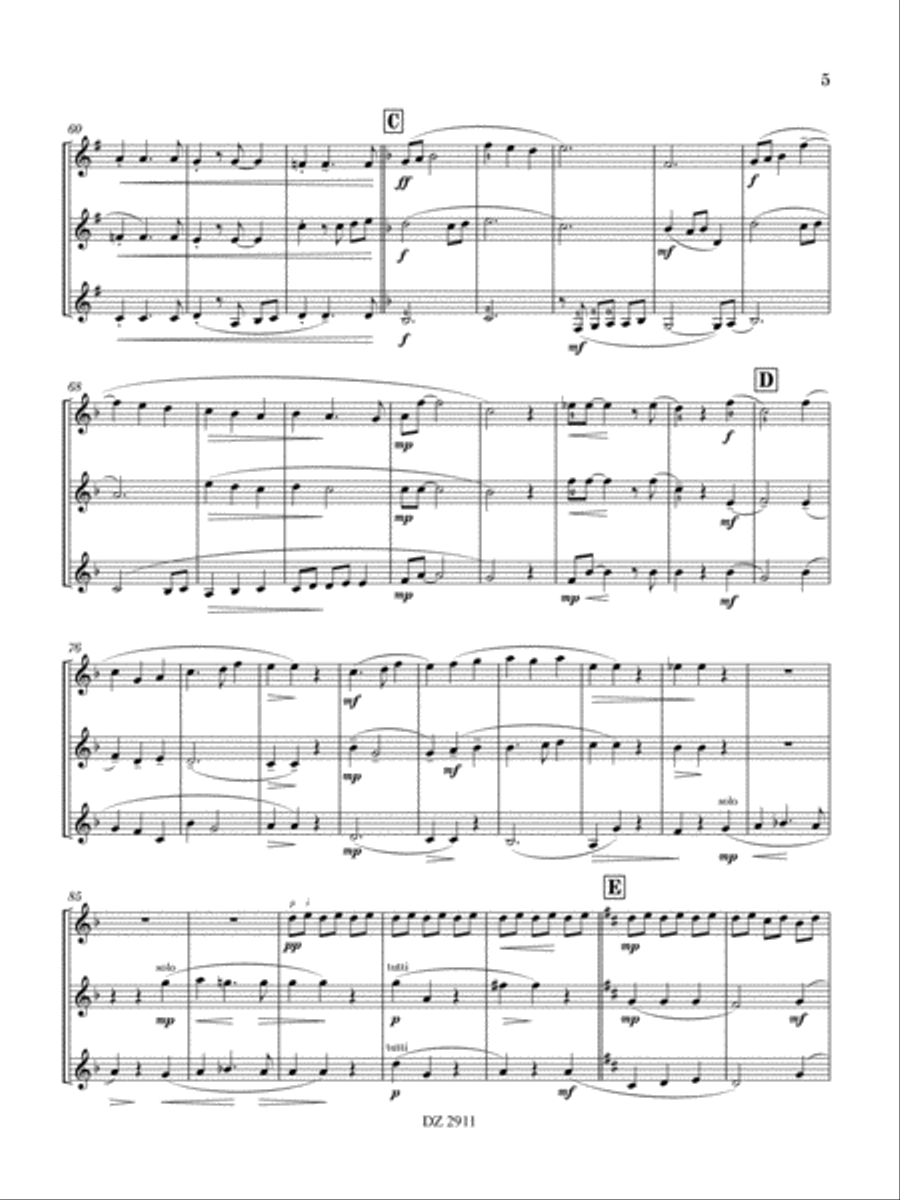 Tears in my Eyes Tears in my Eyes Guitar Ensemble scores gallery preview page 5