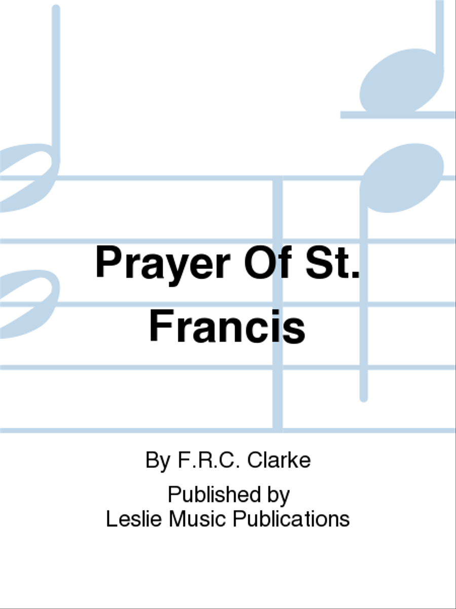Prayer Of St. Francis 4-Part scores gallery preview page 1