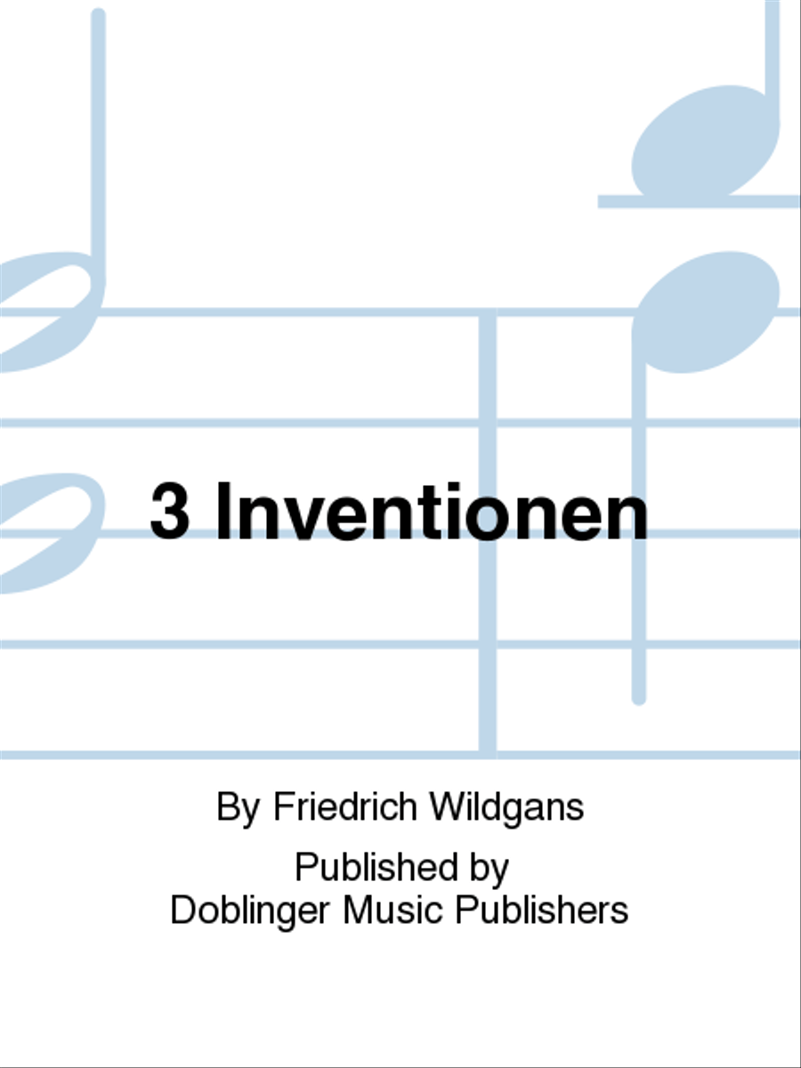 3 Inventionen 3 Inventionen Score and Part scores gallery preview page 1