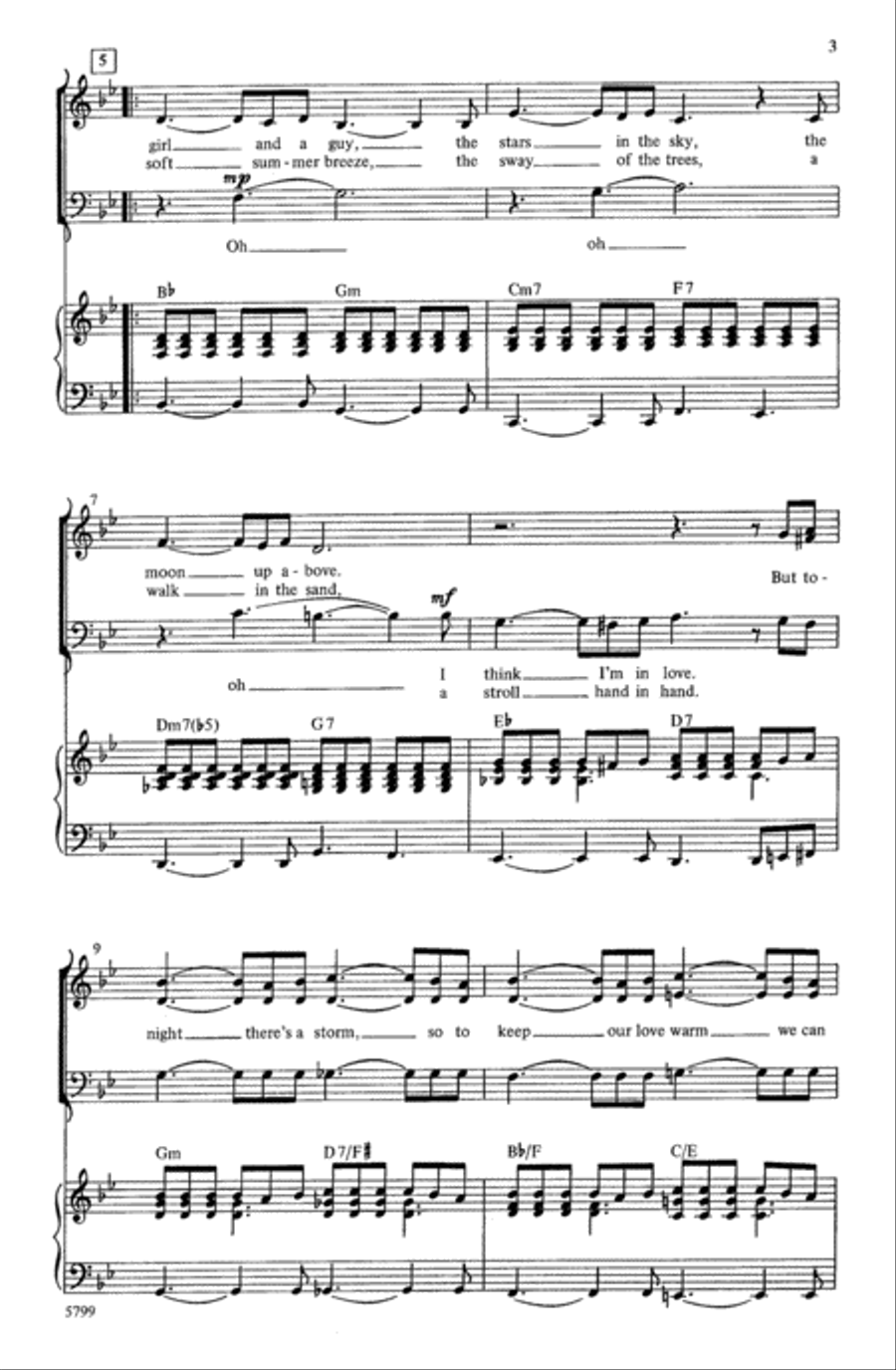 Slow Dancing in the Snow 3-Part scores gallery preview page 10