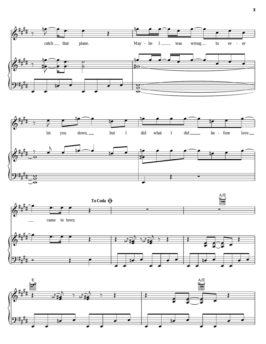 When Love Comes To Town Piano, Vocal, Guitar scores gallery preview page 3
