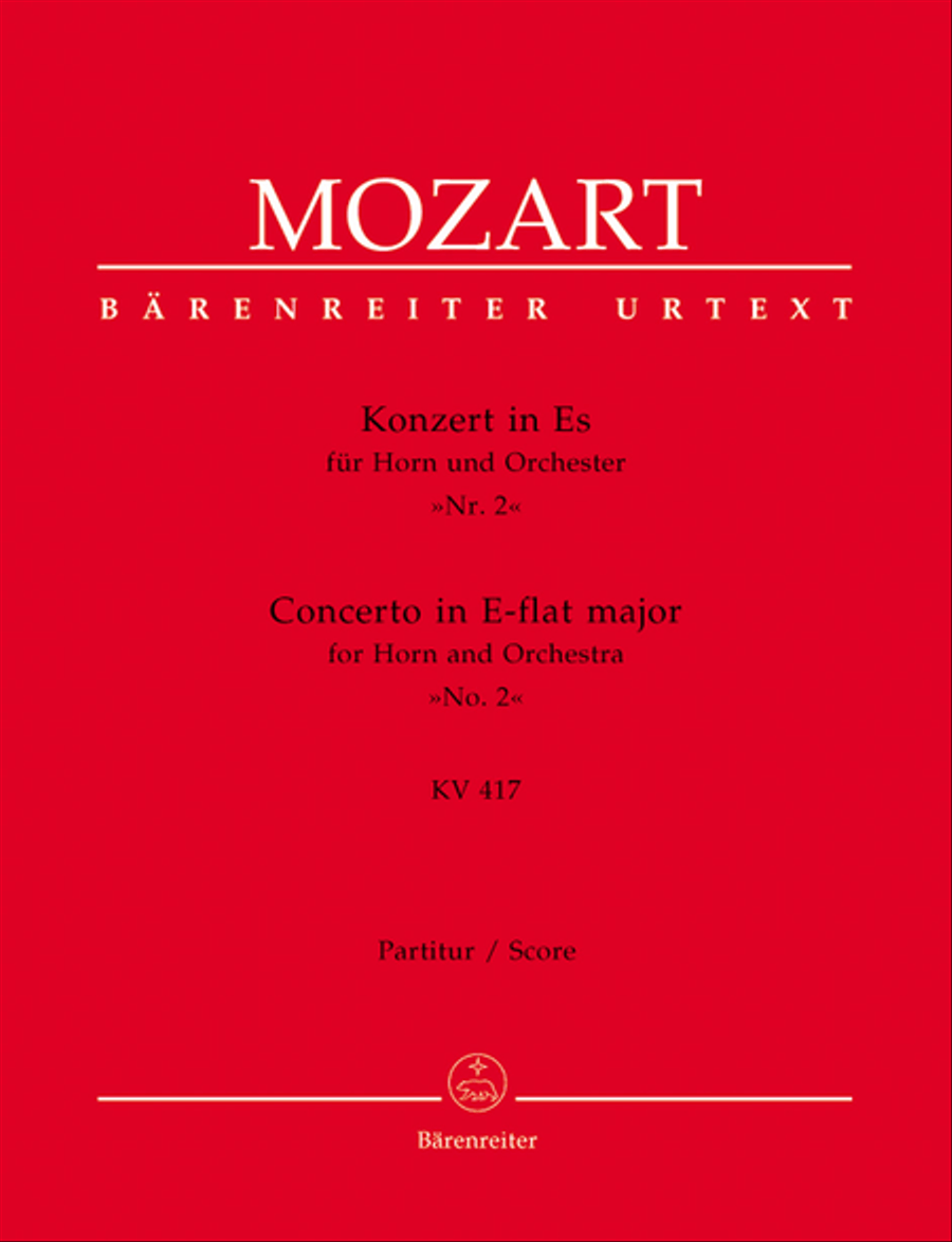 Concerto for Horn and Orchestra No. 2 E flat major KV 417 Orchestra scores gallery preview page 1