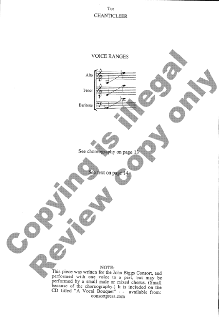 Three Songs from Catullus Tenor Voice scores gallery preview page 2