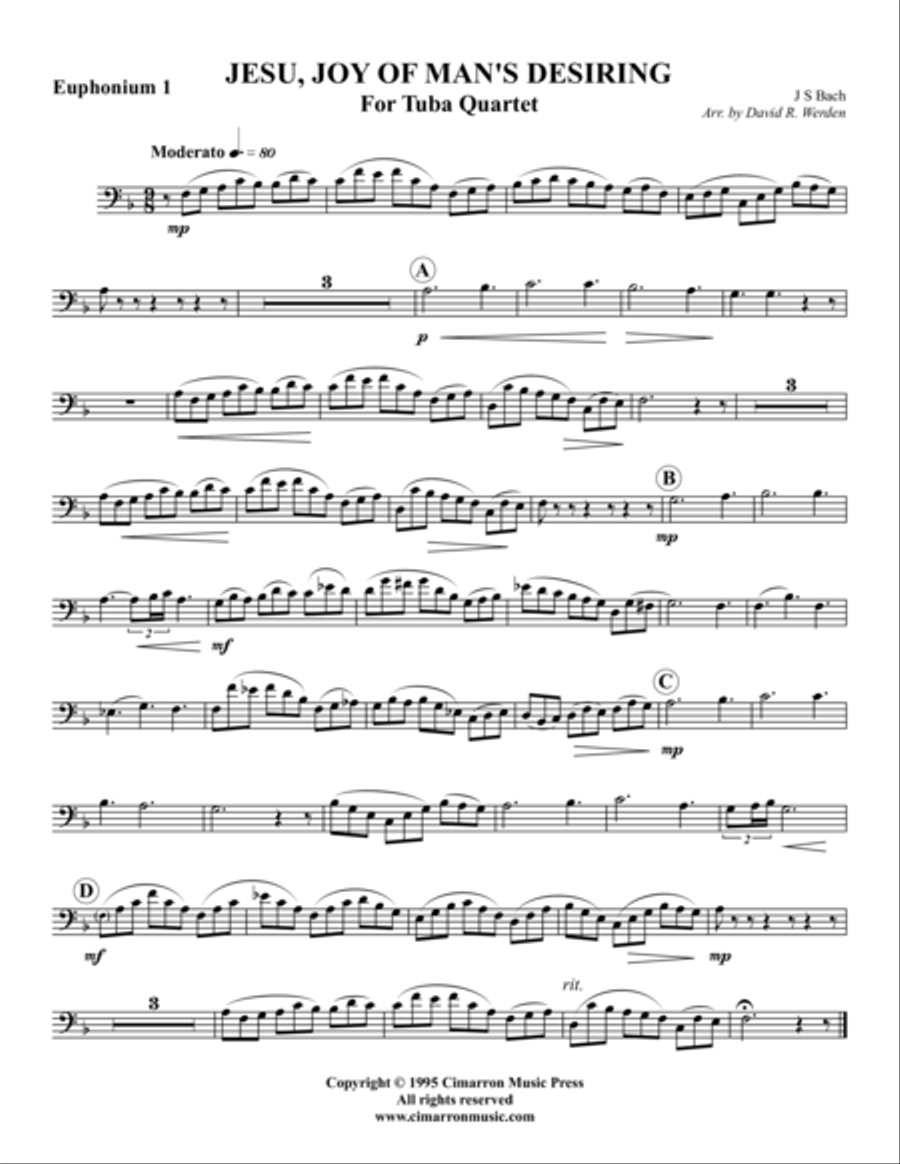 Jesu, Joy of Man's Desiring EETT scores gallery preview page 5