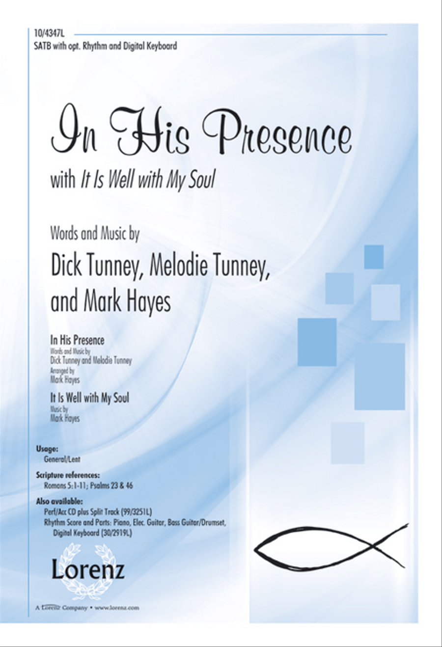 In His Presence 4-Part scores gallery preview page 1