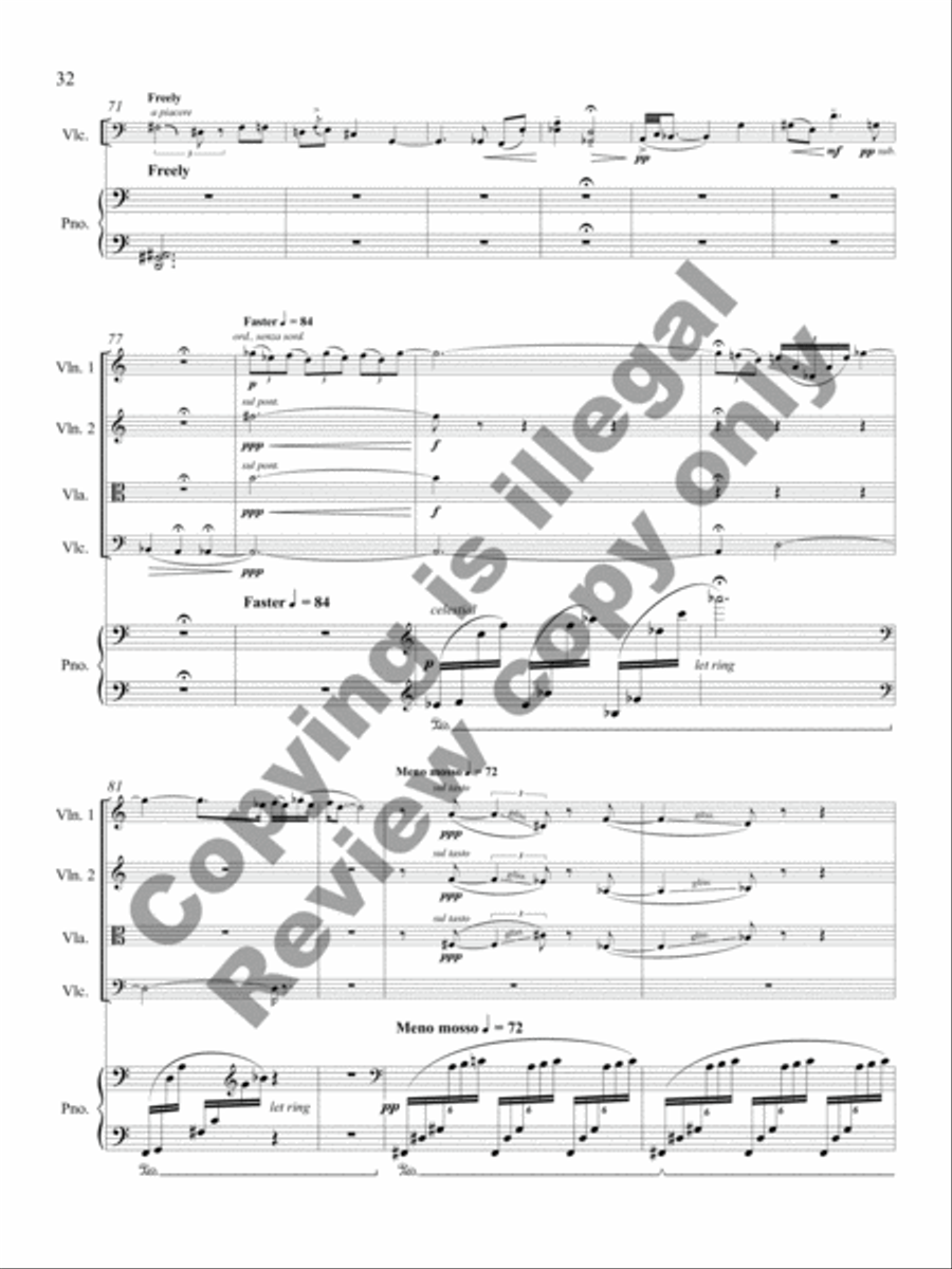 Revelations Piano Quintet scores gallery preview page 23