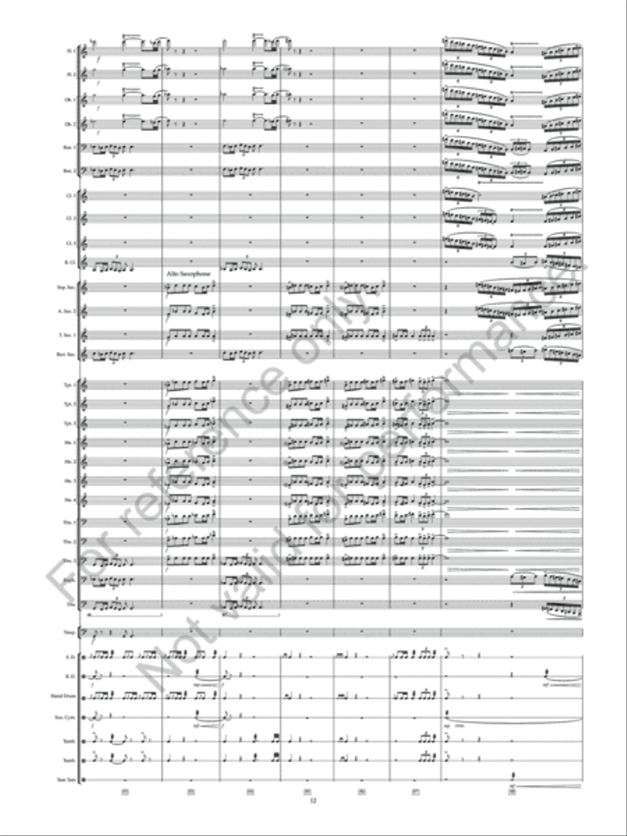 Flight Of Falcons Concert Band scores gallery preview page 14