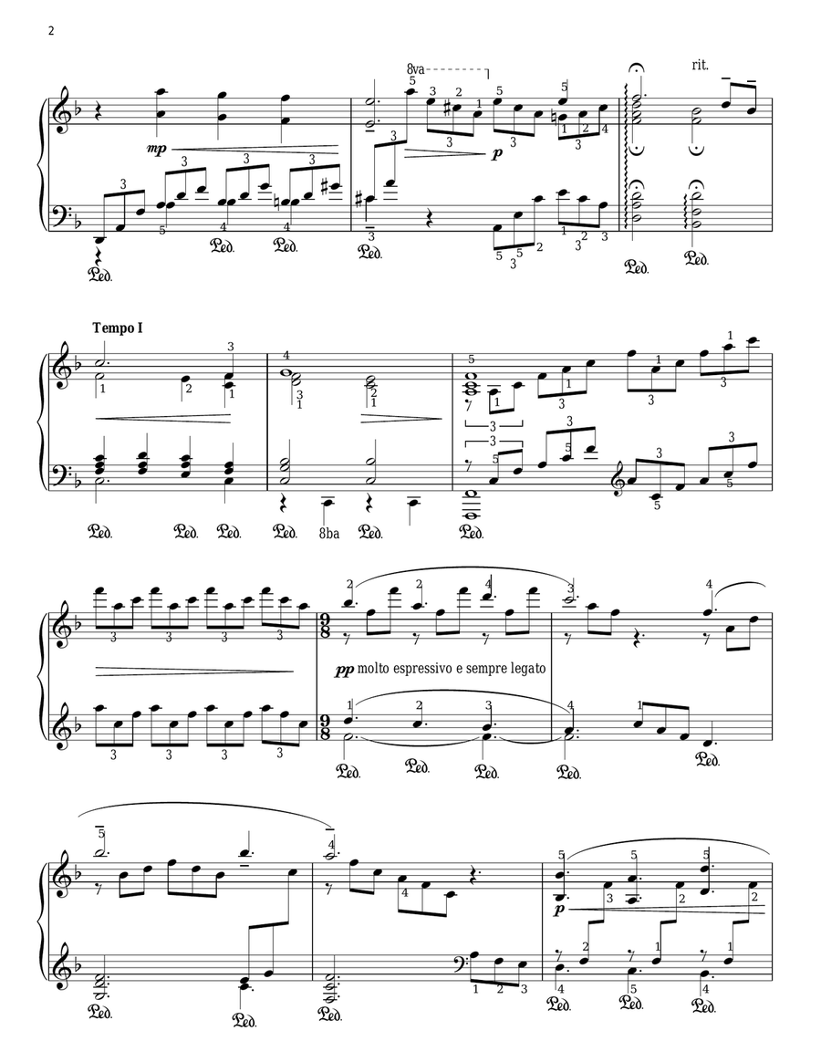 The Lord's Prayer The Lord's Prayer Piano Solo scores gallery preview page 2