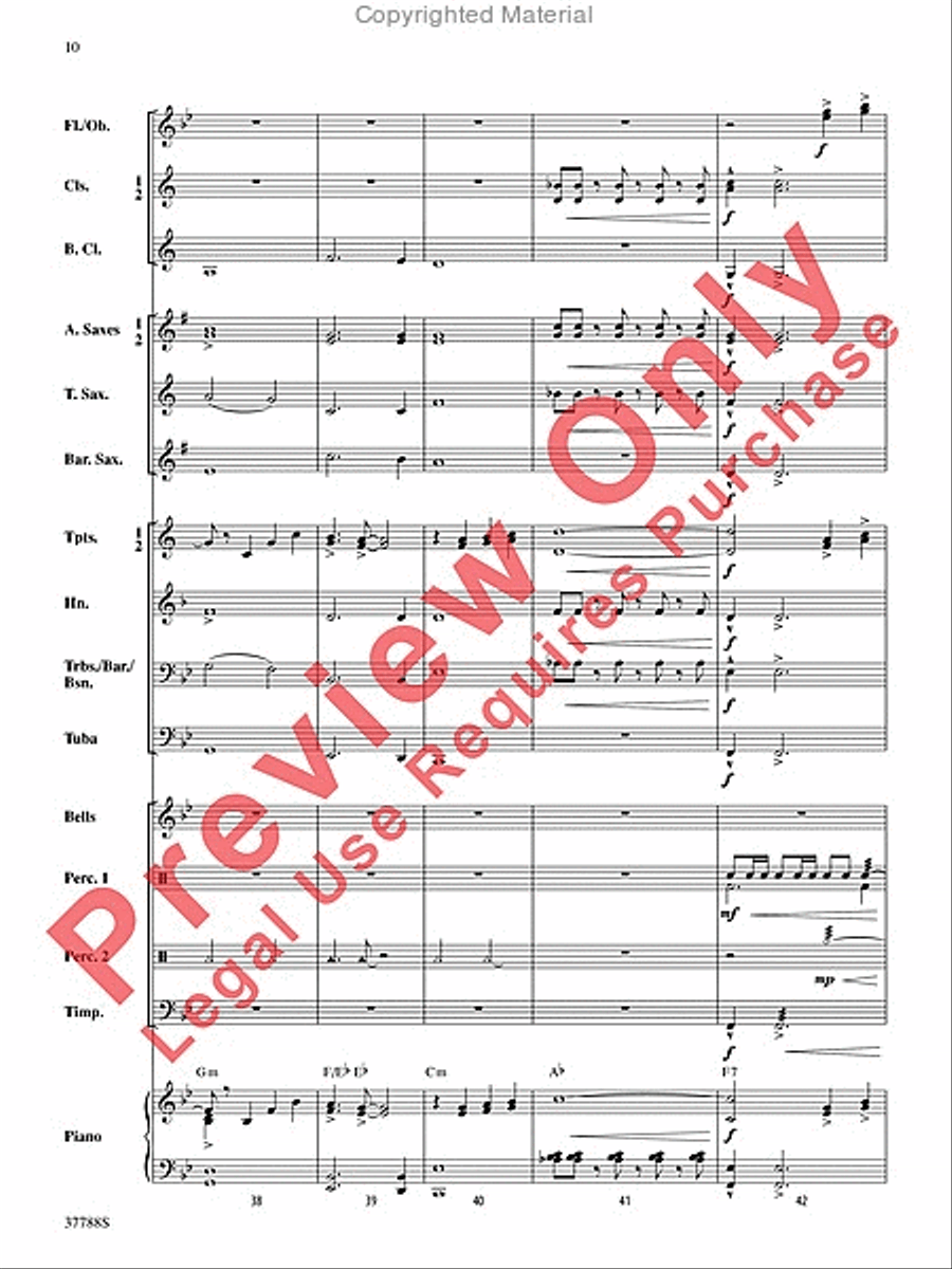 Of Distant Peaks Concert Band scores gallery preview page 11