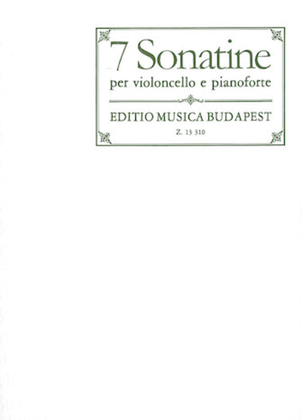 Book cover for 7 Sonatinas for Violoncello and Piano