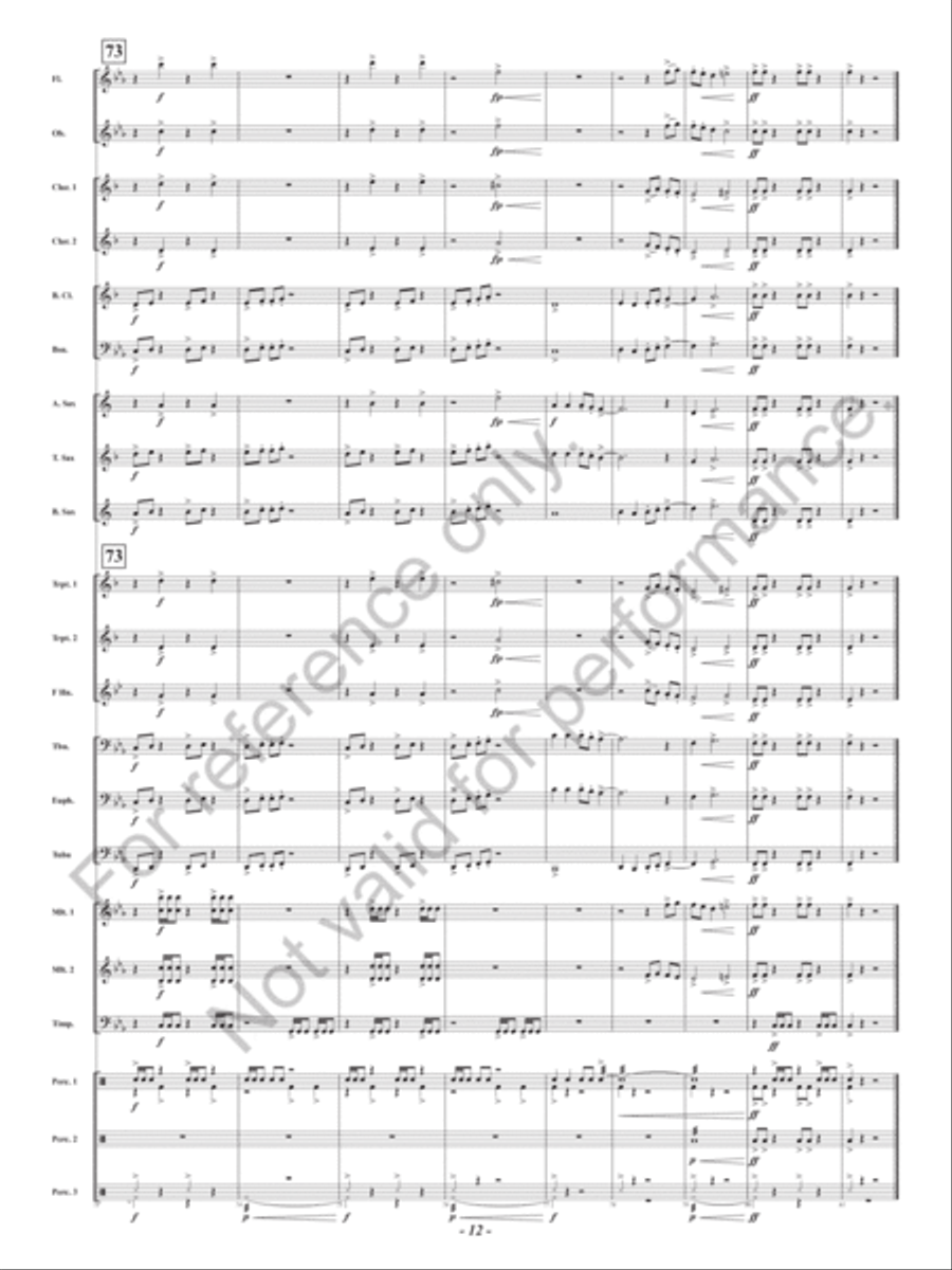 Lair Of The Gorgon Concert Band scores gallery preview page 13
