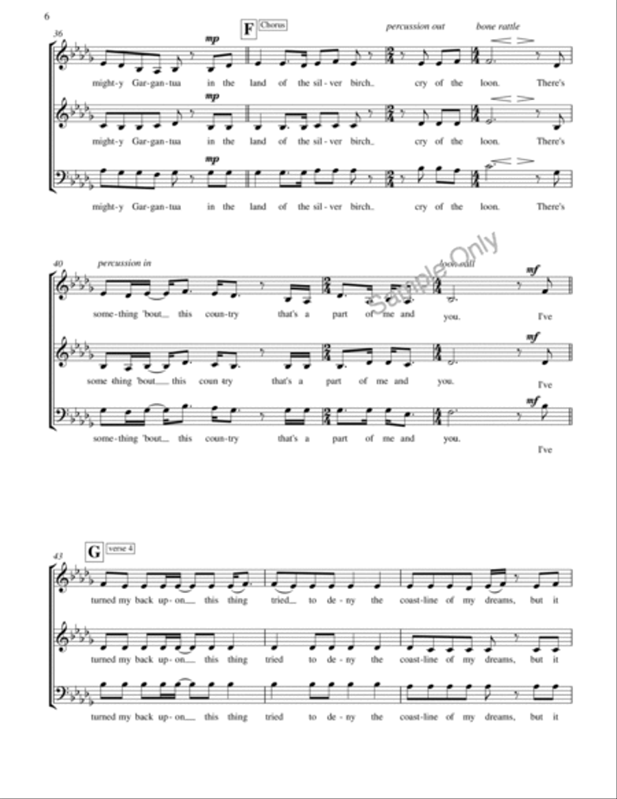 Woodsmoke And Oranges Woodsmoke And Oranges 4-Part scores gallery preview page 6