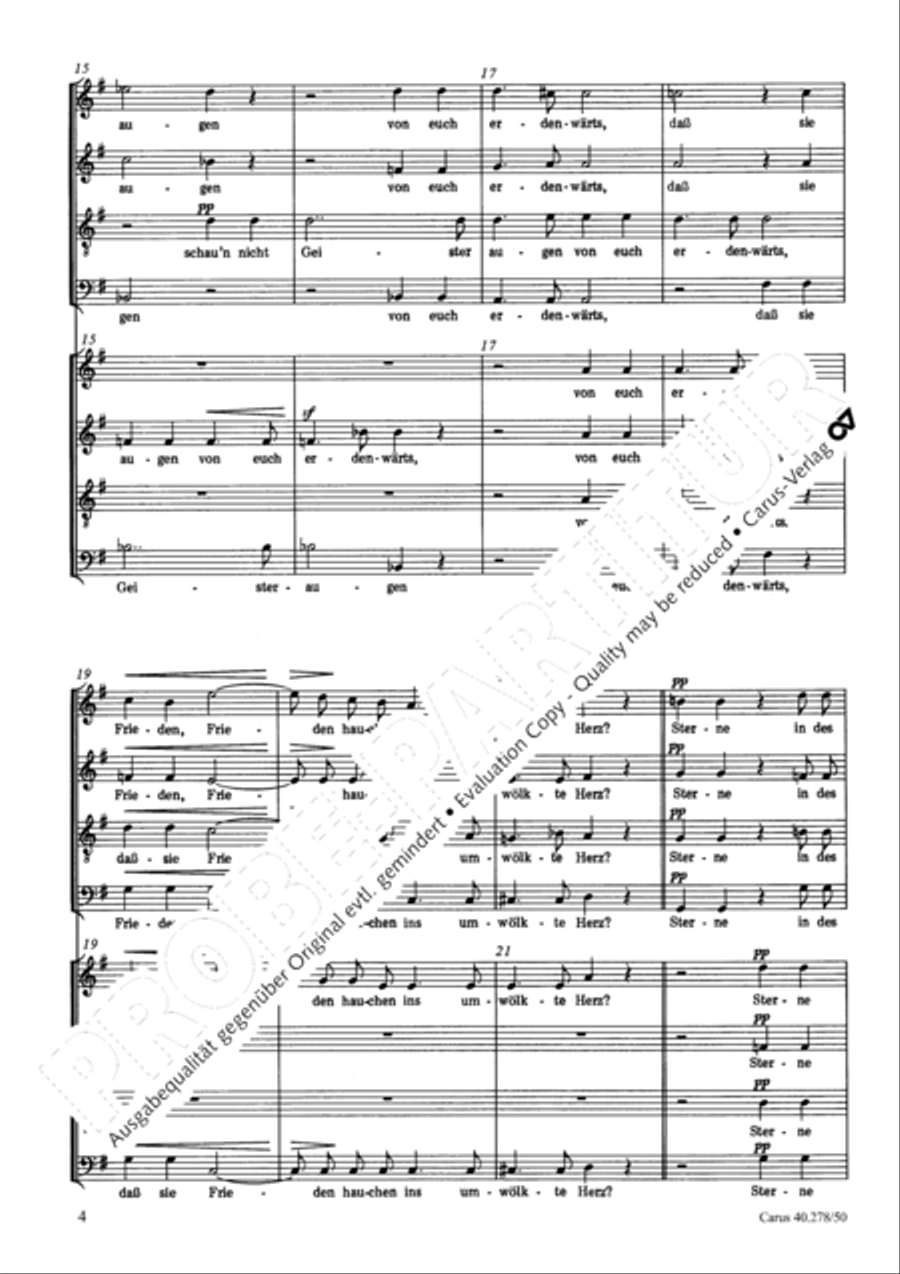 An die Sterne An die Sterne 4-Part scores gallery preview page 5