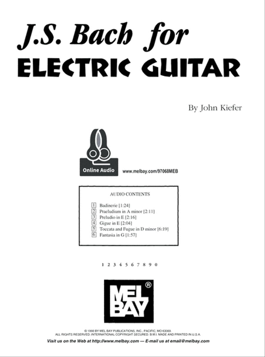 J. S. Bach for Electric Guitar Book and Digital Audio scores gallery preview page 2