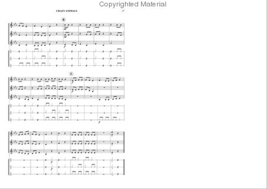Crazy Animals Crazy Animals Brass Band scores gallery preview page 9