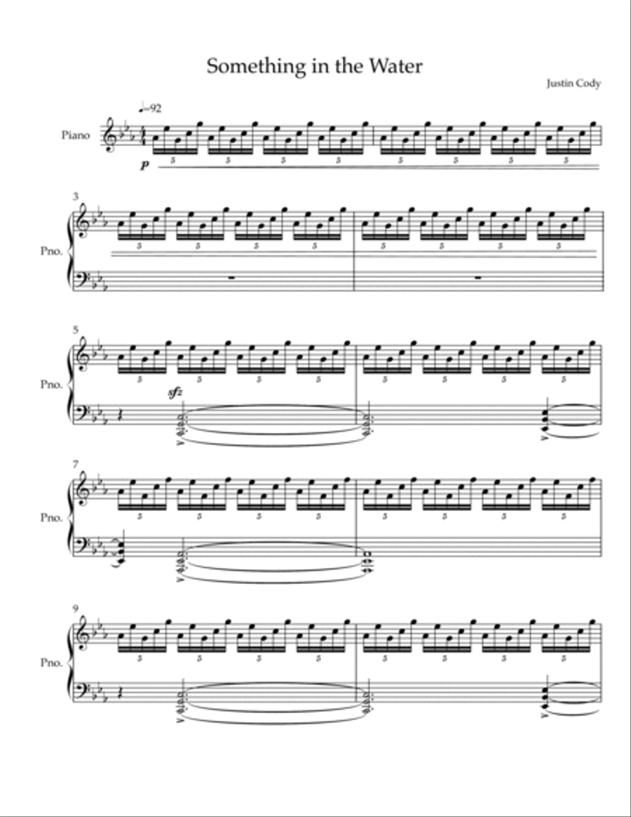 Something in the Water Voice scores gallery preview page 2