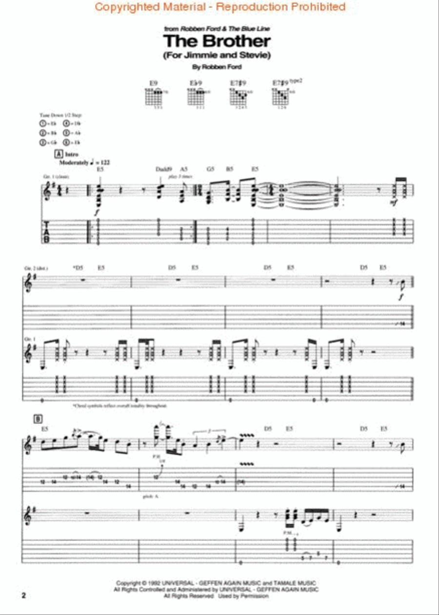 Best of Robben Ford Best of Robben Ford Electric Guitar scores gallery preview page 2