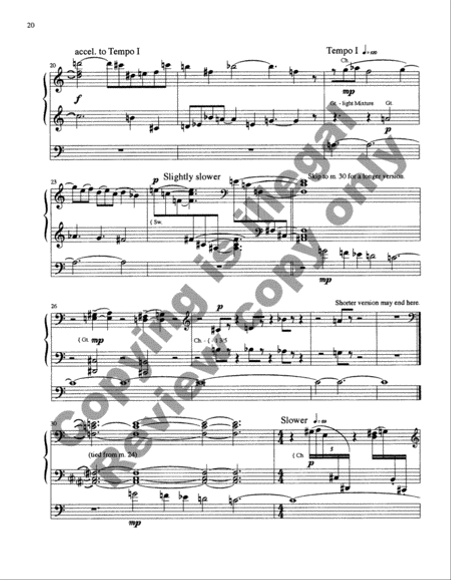 Four Biblical Settings Four Biblical Settings Organ scores gallery preview page 10