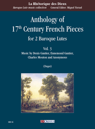 Book cover for Anthology of 17th Century French Pieces for 2 Baroque Lutes - Vol. 3