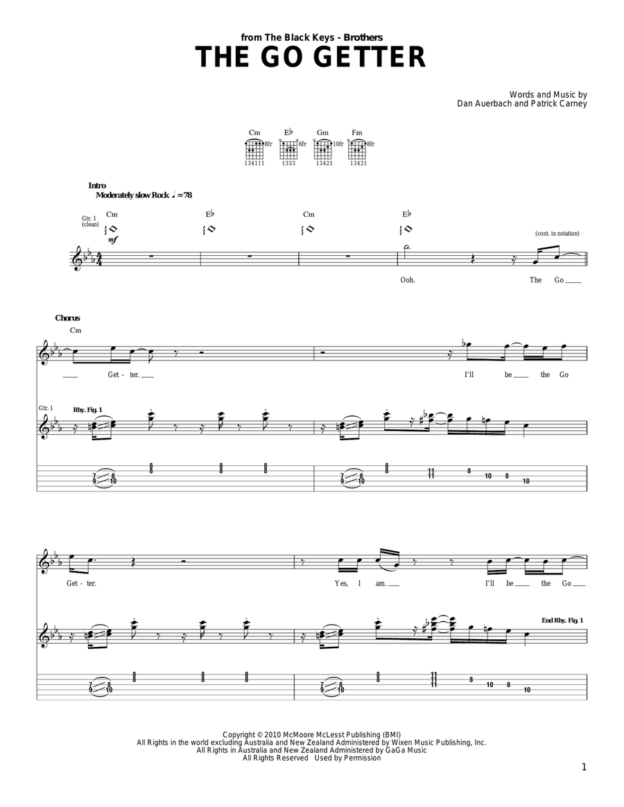 The Go Getter Acoustic Guitar scores gallery preview page 1