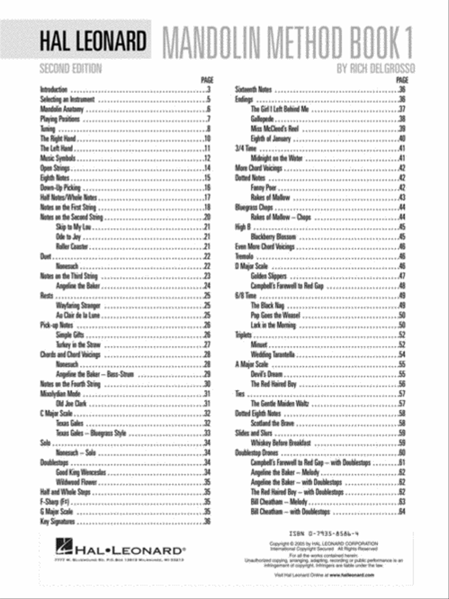 Hal Leonard Mandolin Method – Book 1: Second Edition Acoustic Guitar scores gallery preview page 2