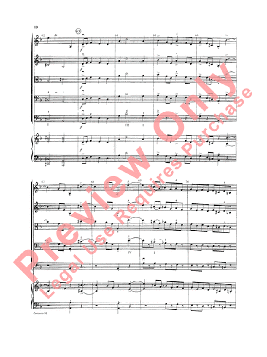 Concerto in D minor String Orchestra scores gallery preview page 11