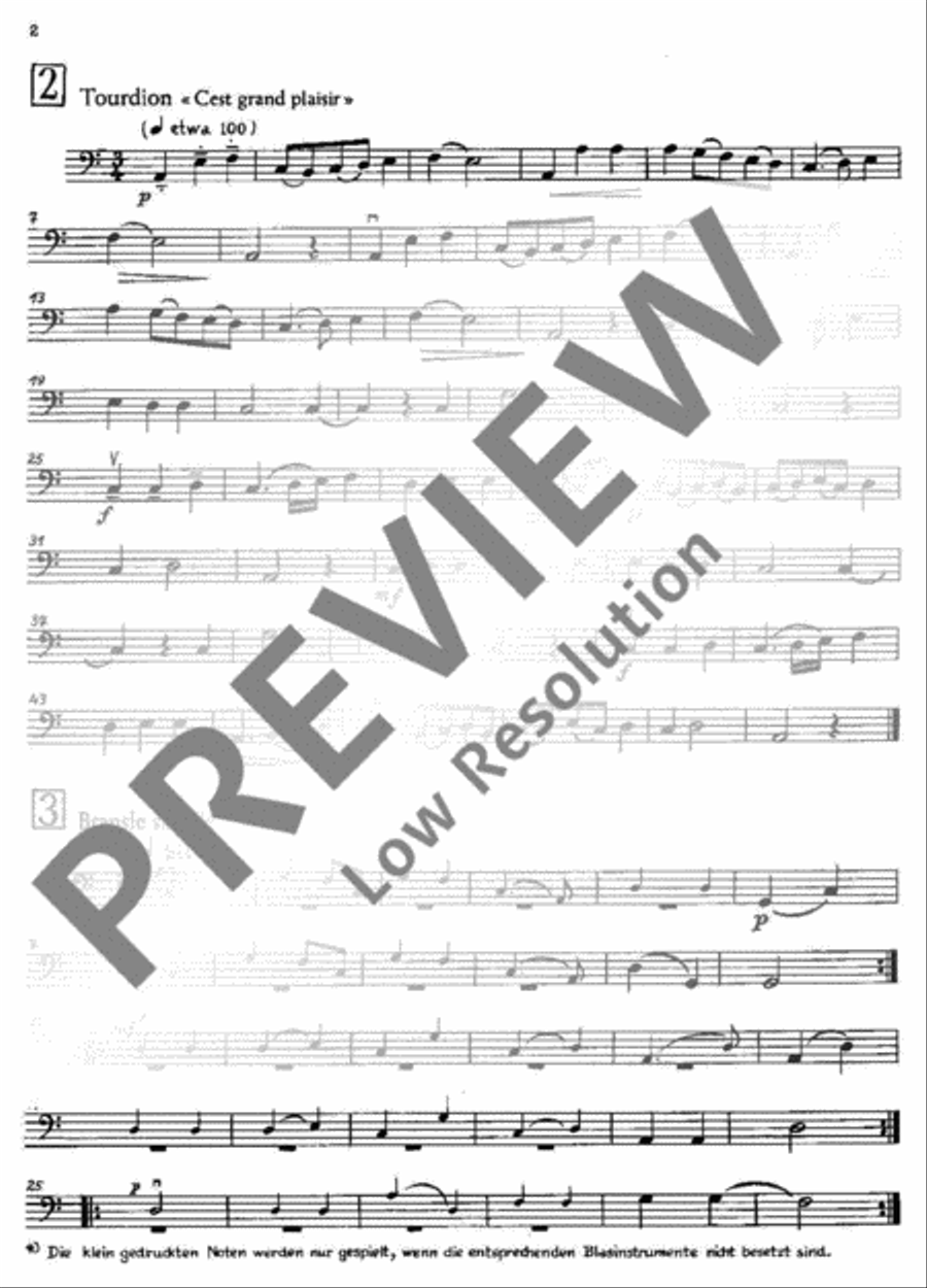 Suite französischer Tänze Part scores gallery preview page 3