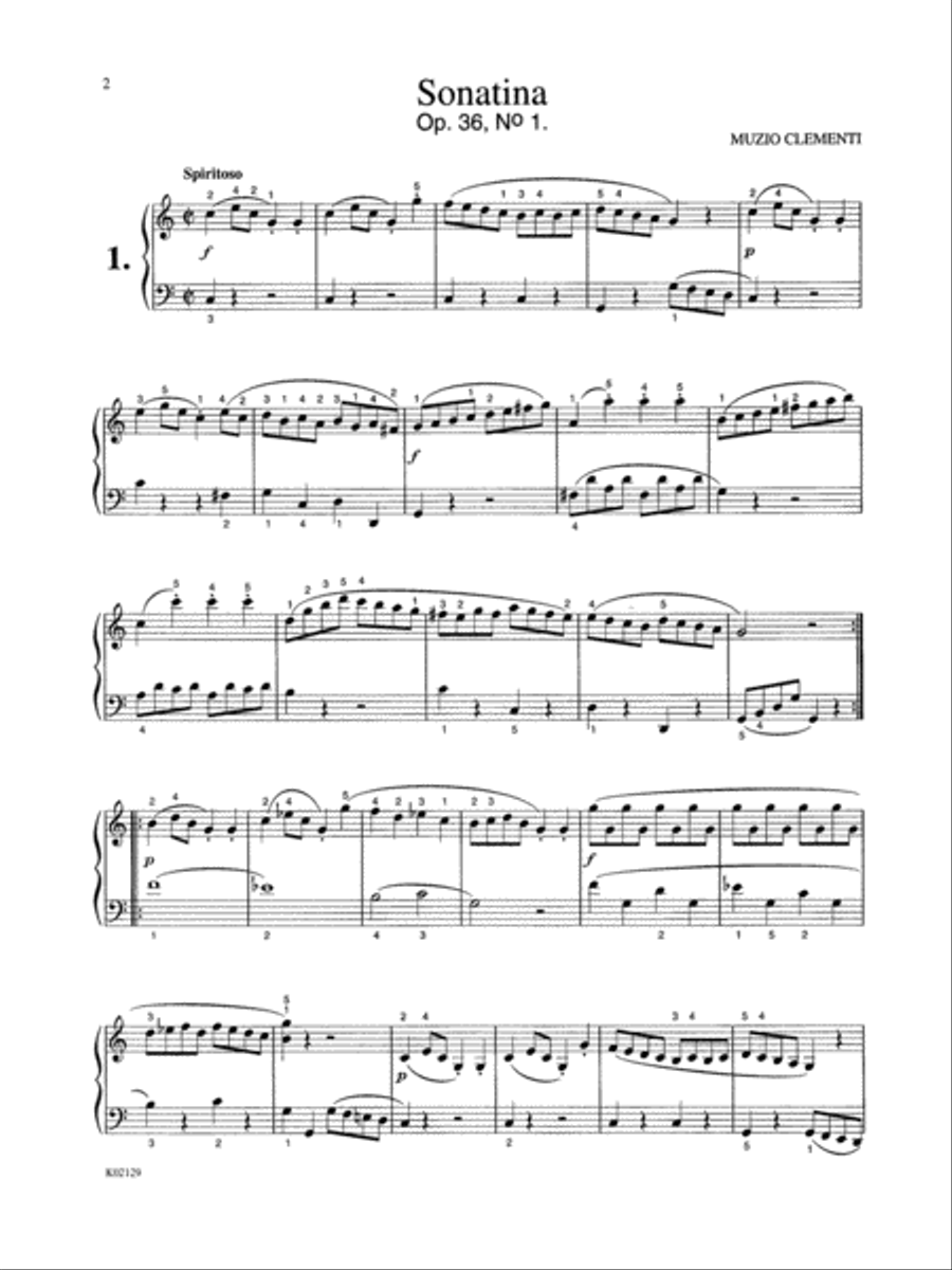 Six Sonatinas, Op. 36 Piano Solo scores gallery preview page 2