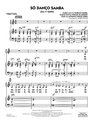 Book cover for Só Danço Samba (Jazz 'n' Samba) (arr. Mark Taylor) - Piano/Vocal