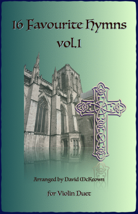 Book cover for 16 Favourite Hymns Vol.1 for Violin Duet
