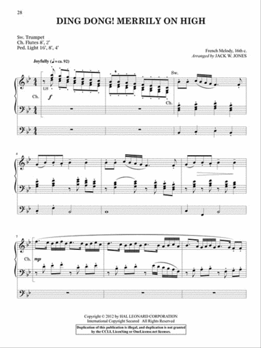Joy to the World Organ Solo scores gallery preview page 6