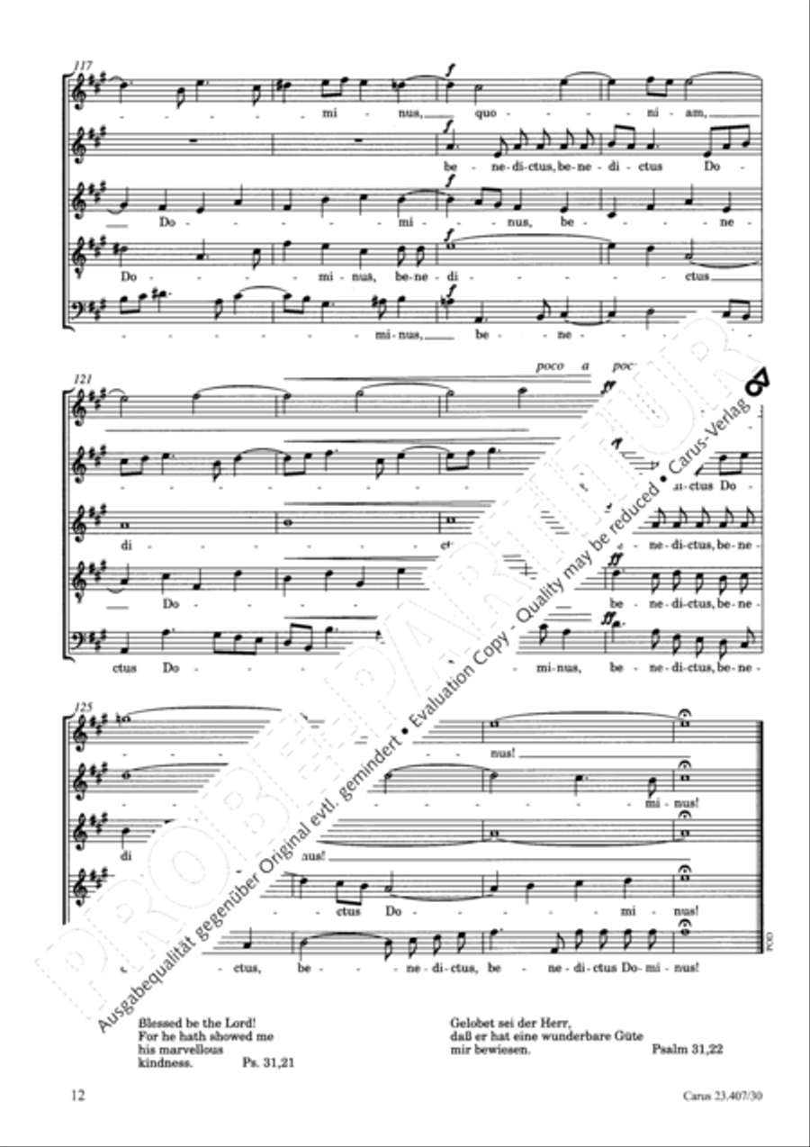 Benedictus Dominus Benedictus Dominus SSATB scores gallery preview page 13