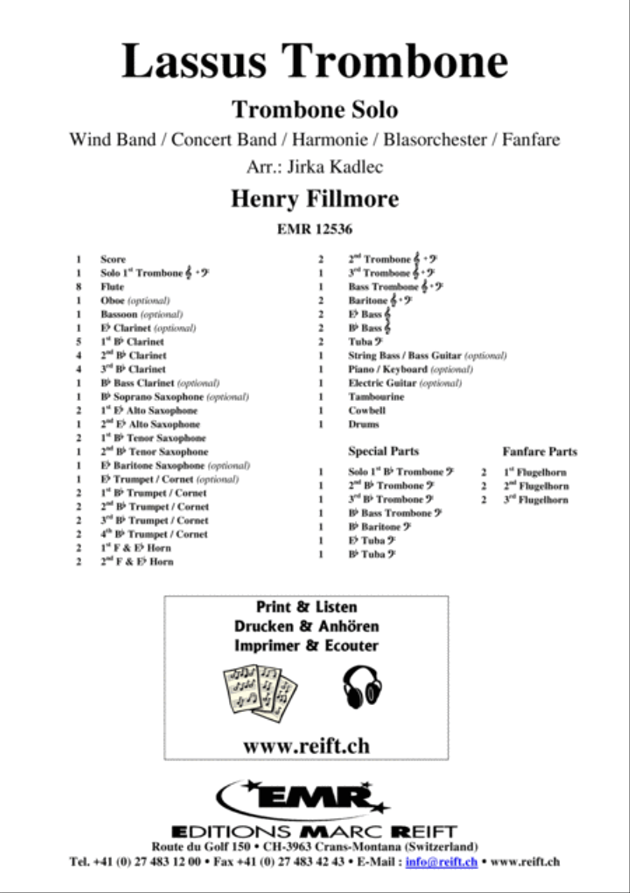 Lassus Trombone Lassus Trombone Concert Band scores gallery preview page 2