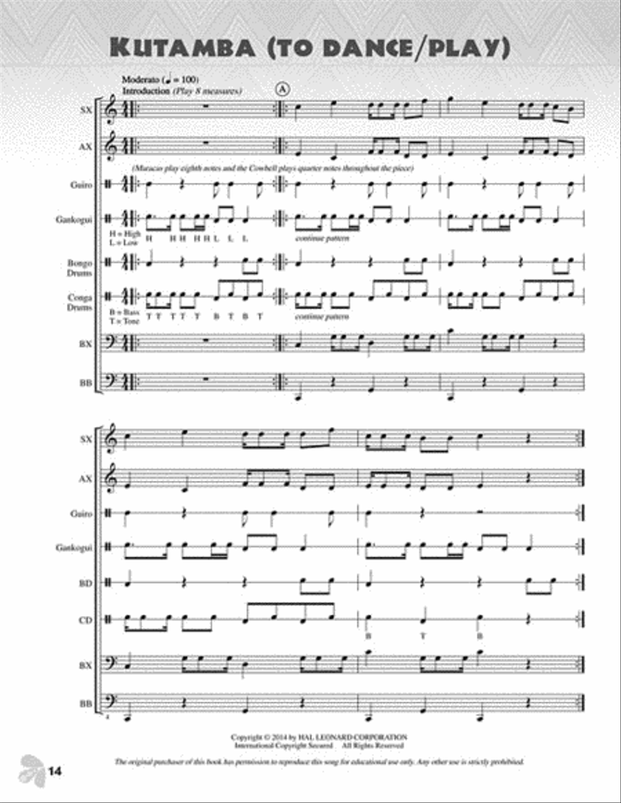 Kutamba! Choir scores gallery preview page 4