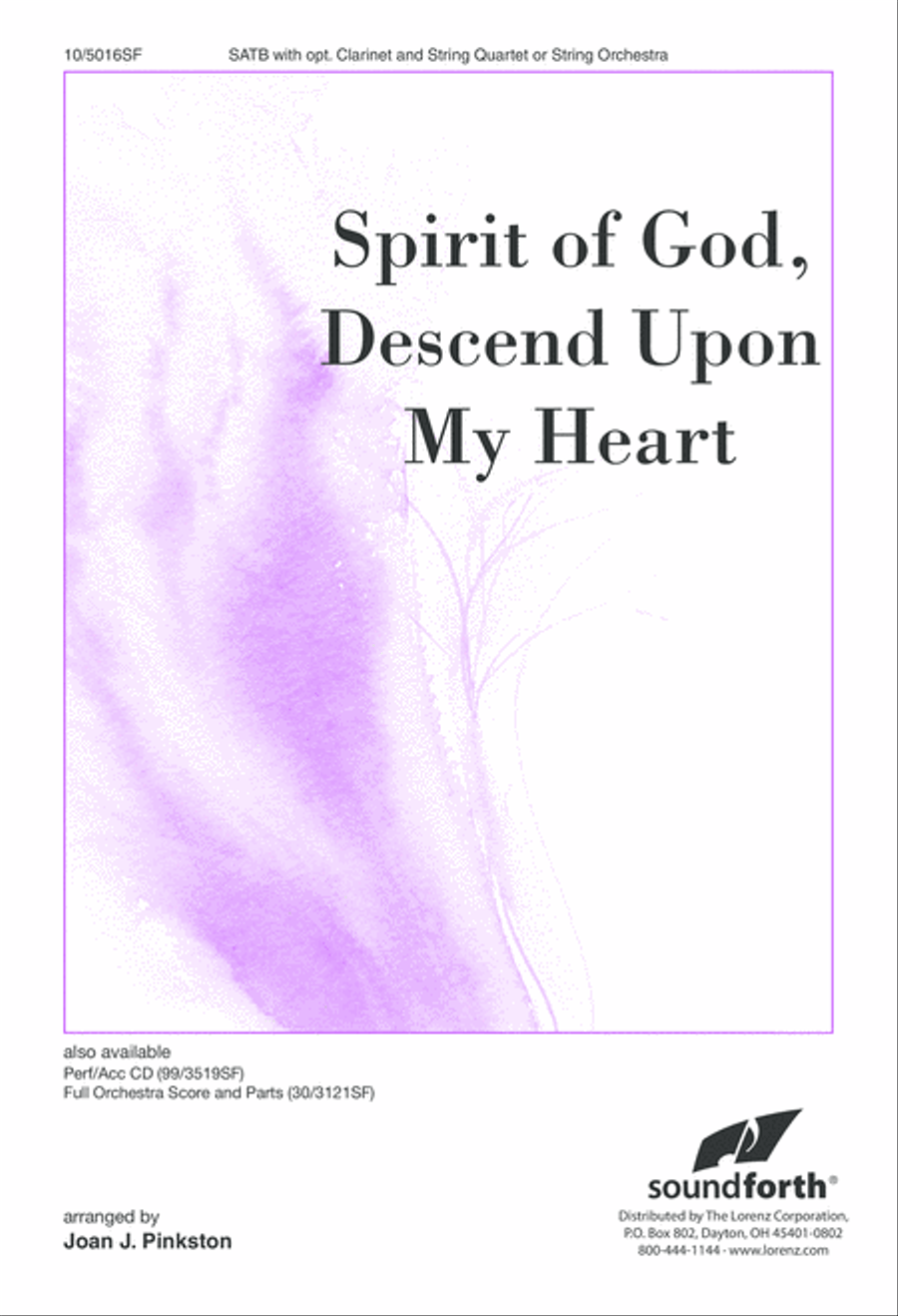 Spirit of God, Descend Upon My Heart 4-Part scores gallery preview page 1