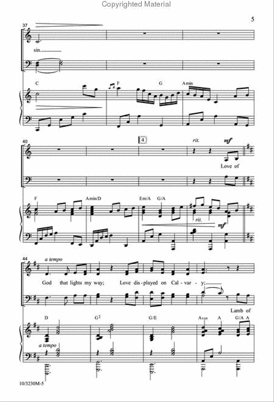 Free From Guilt and Free From Sin 4-Part scores gallery preview page 5