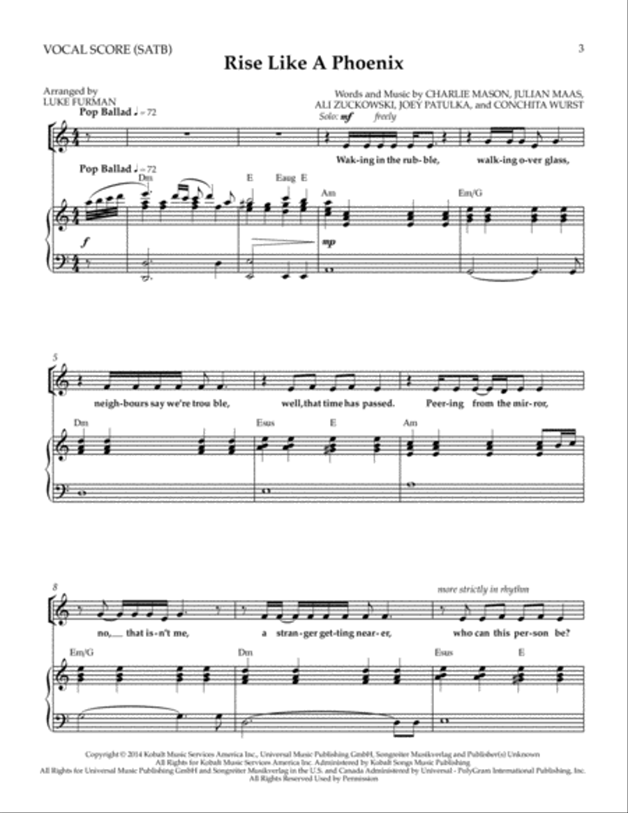 Rise Like A Phoenix 4-Part scores gallery preview page 3