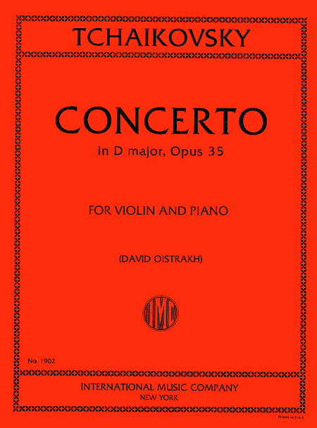 Concerto in D major, Op. 35 (OISTRAKH)