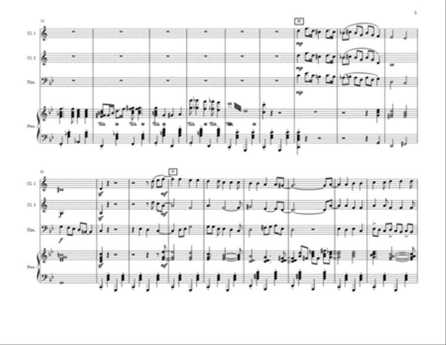 Eerie Elegies Small Ensemble scores gallery preview page 5