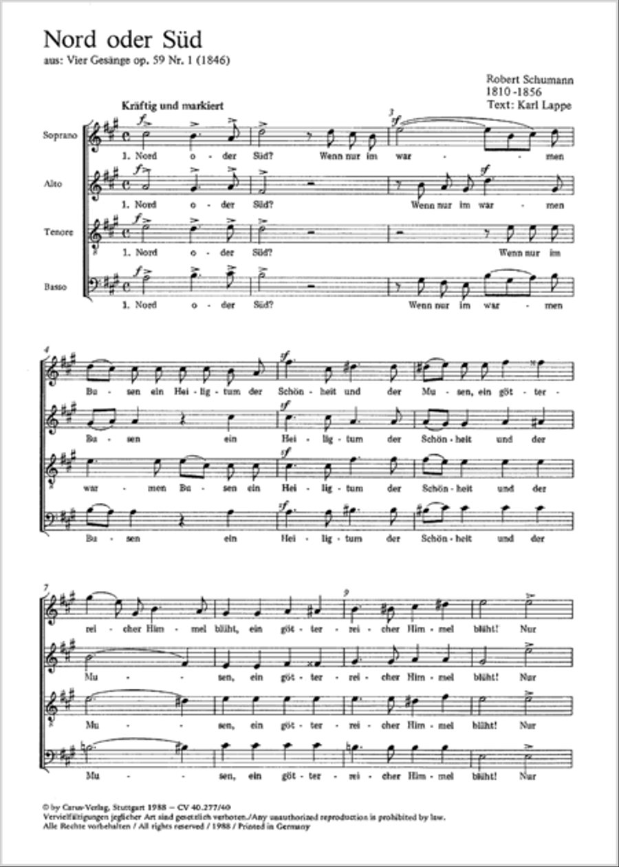 Nord oder Sud 4-Part scores gallery preview page 10