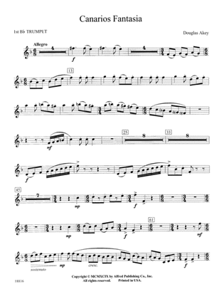 Canarios Fantasia: 1st B-flat Trumpet