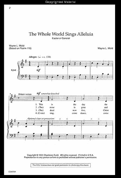 The Whole World Sings Alleluia