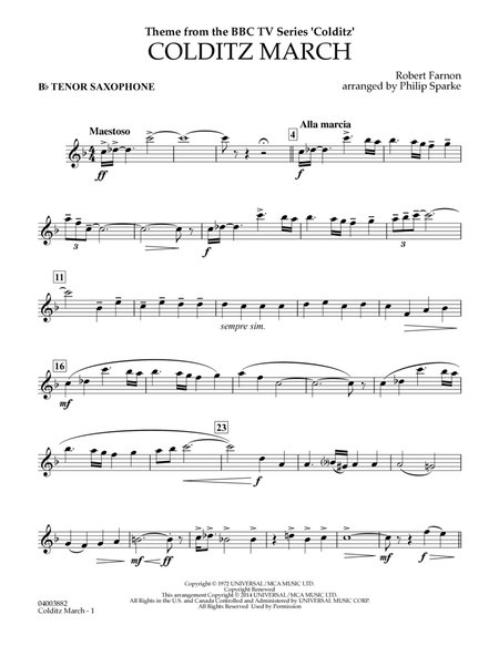 Colditz March (arr. Philip Sparke) - Bb Tenor Saxophone